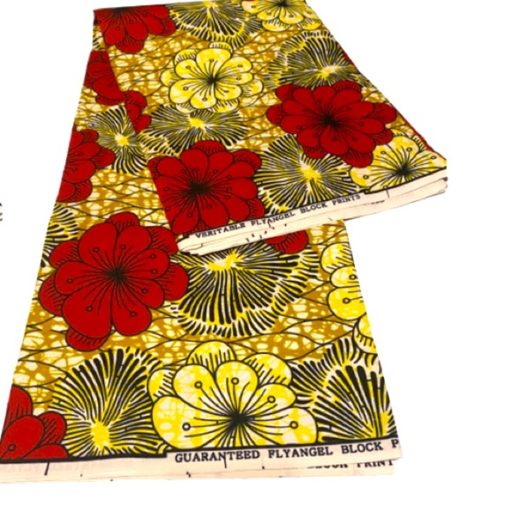 AFRICAN ANKARA FABRIC MATERIAL FOR CLOTH MAKING